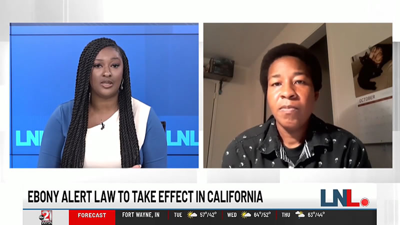 Ebony alert law to take effect in California.